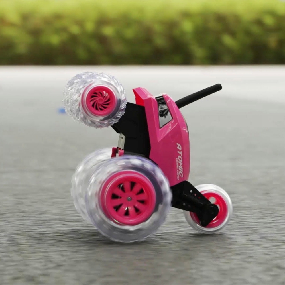 Ferngesteuertes, taumelndes Stuntauto, pink