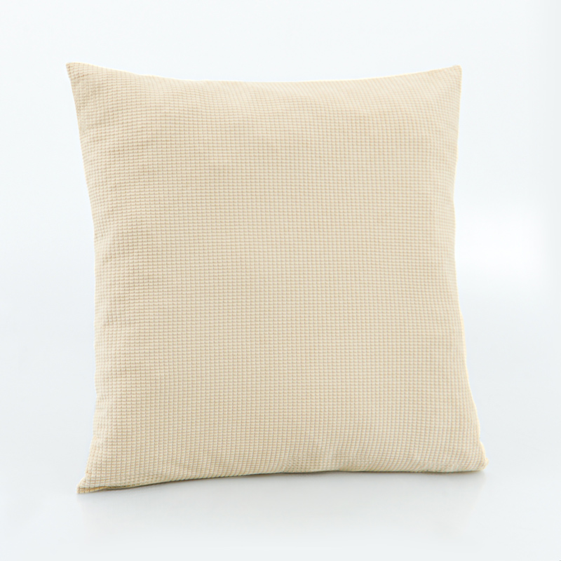 Coussin 'Seventies' velours côtelé écru