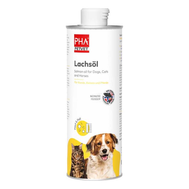 PHA Lachsöl für Hunde / Katzen / Pferde, 500 ml