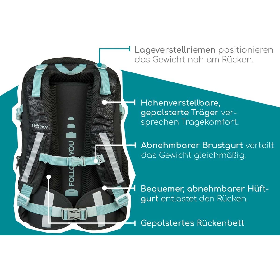 neoxx Active Schulrucksack Queen of the nite
