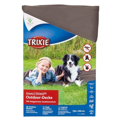Cobertor marrom à prova de insetos para cães