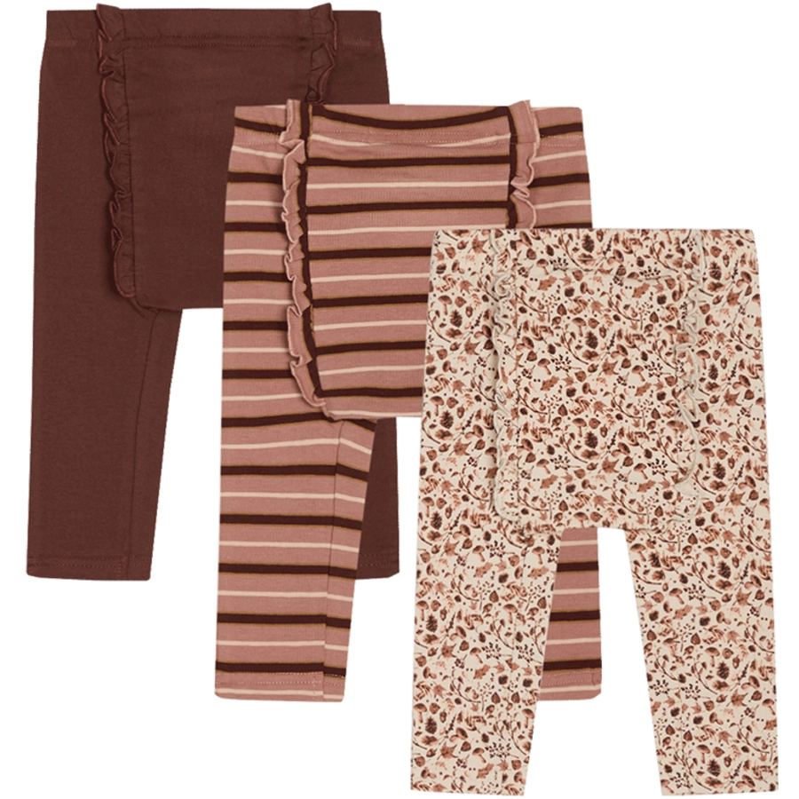 Hust & Claire Leggings 3er Pack Liva Rum raisin
