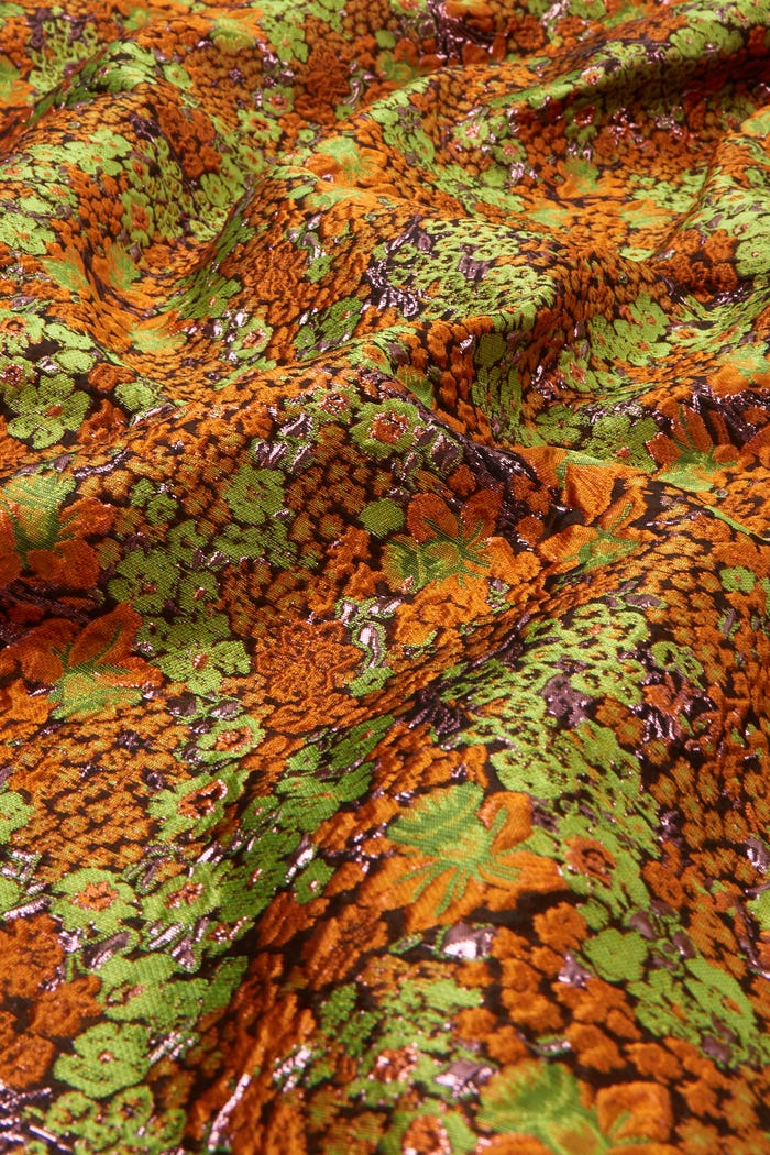Atelier Veritas-Stof jacquard metallic - per meter