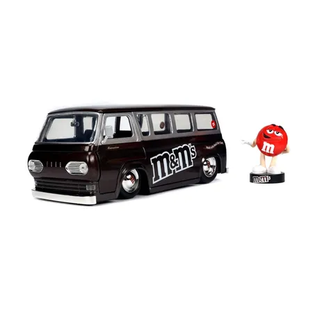 Jada M&Ms Red 1965 Ford Econoline Van 1:24