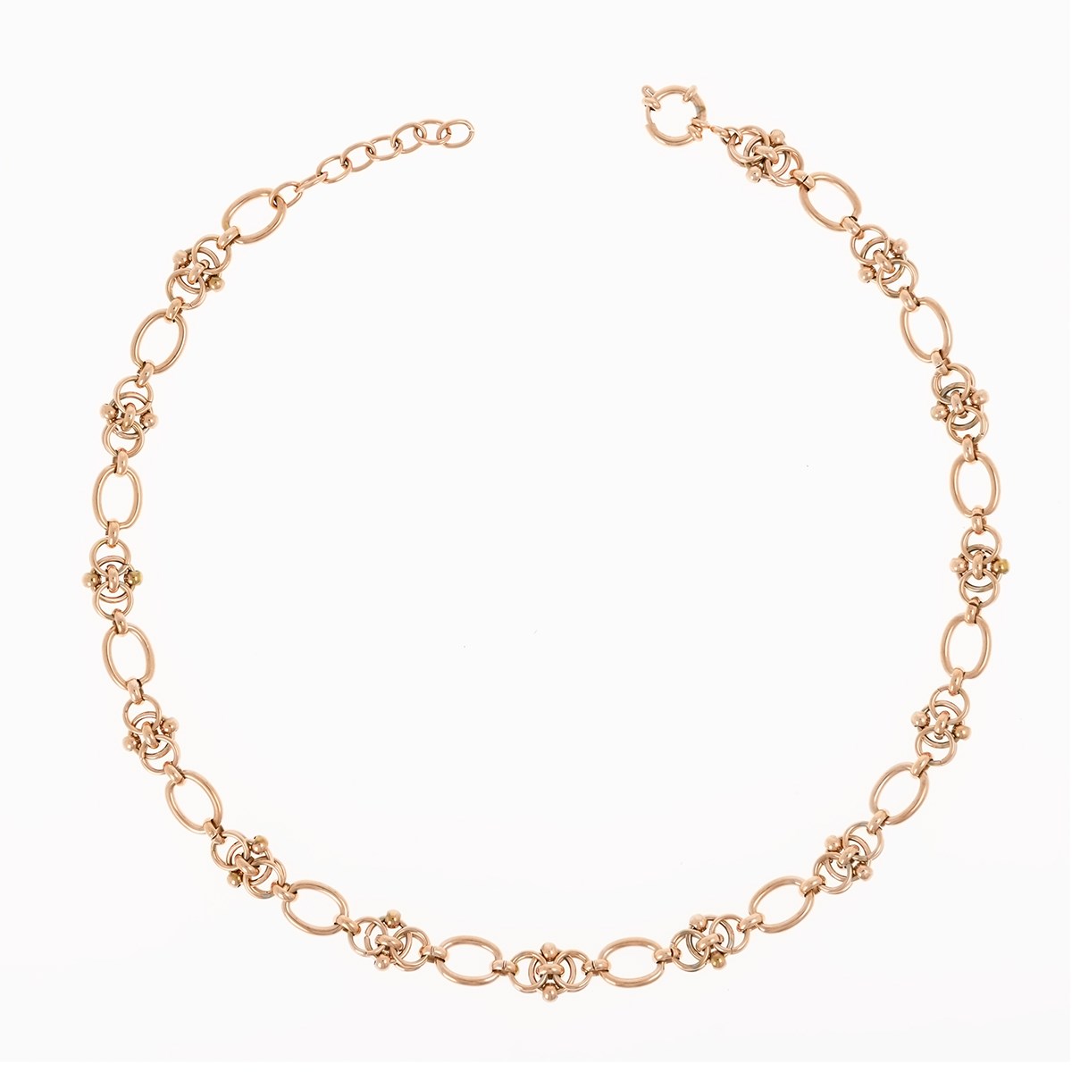 Collier acier rose 45+5cm