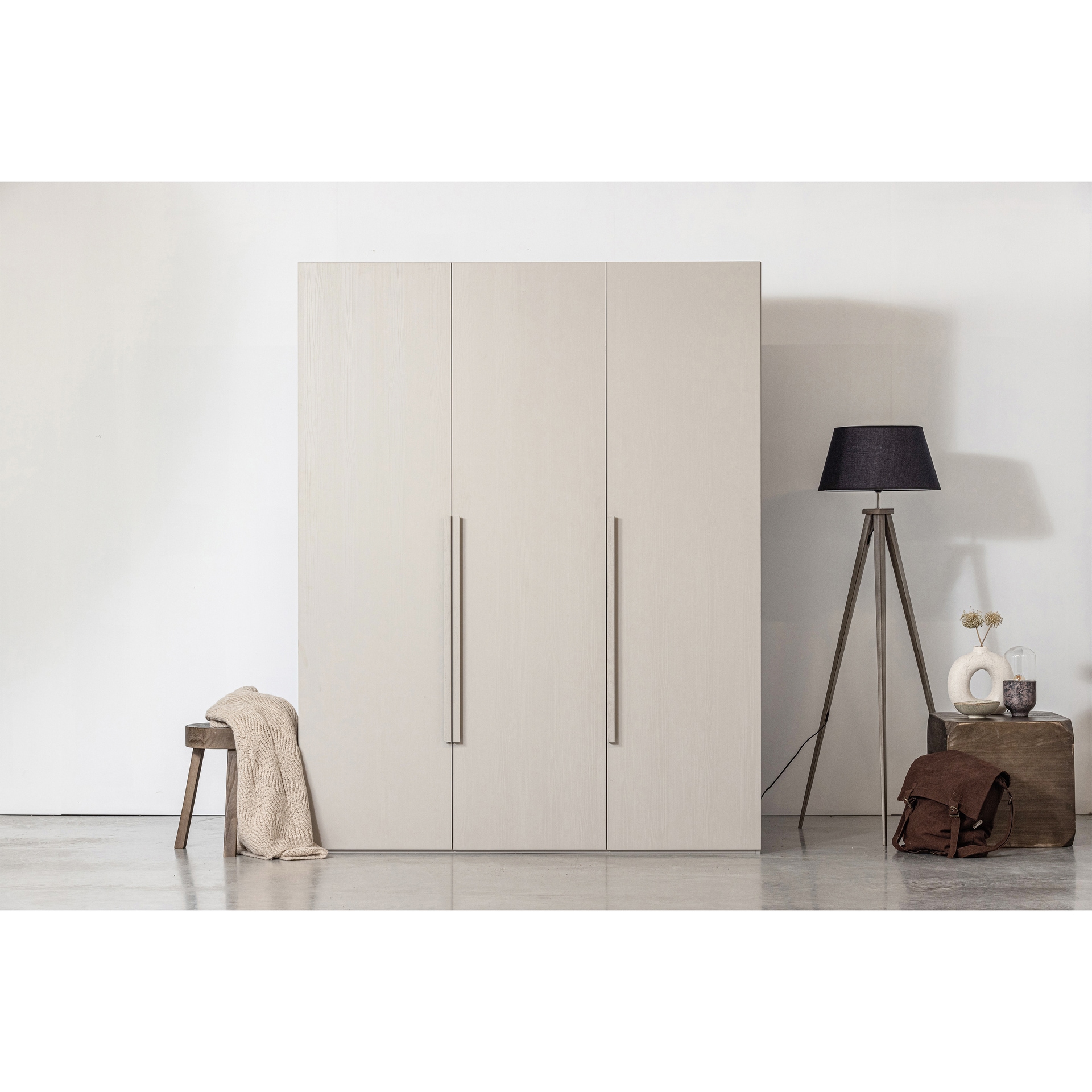 Kleiderschrank RENS 165 x 210 cm Kieselgrau