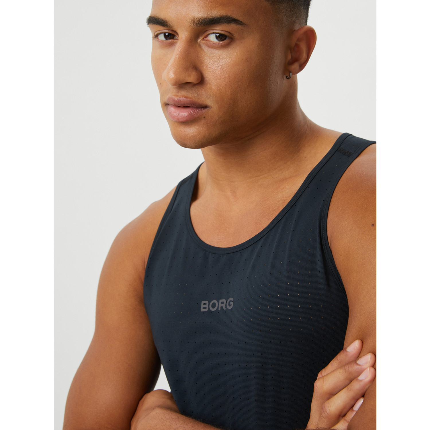 Björn Borg Borg Running perforated Singlet Heren