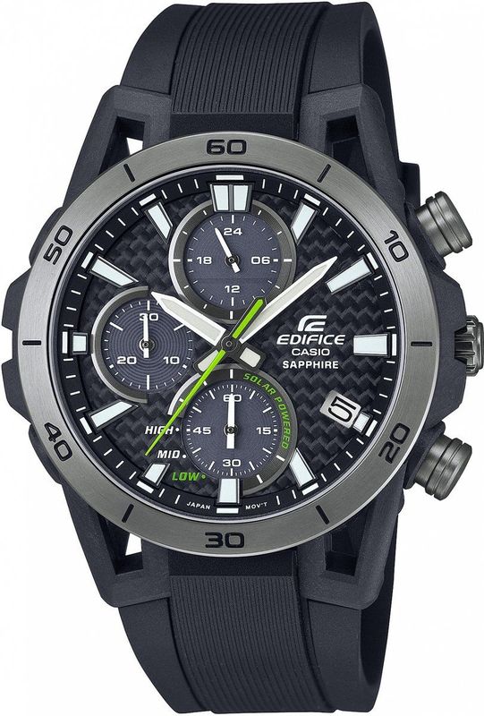 Casio - Edifice EFS-S640PB-1AVUEF - Heren Horloge - Zwart - Solar Powered
