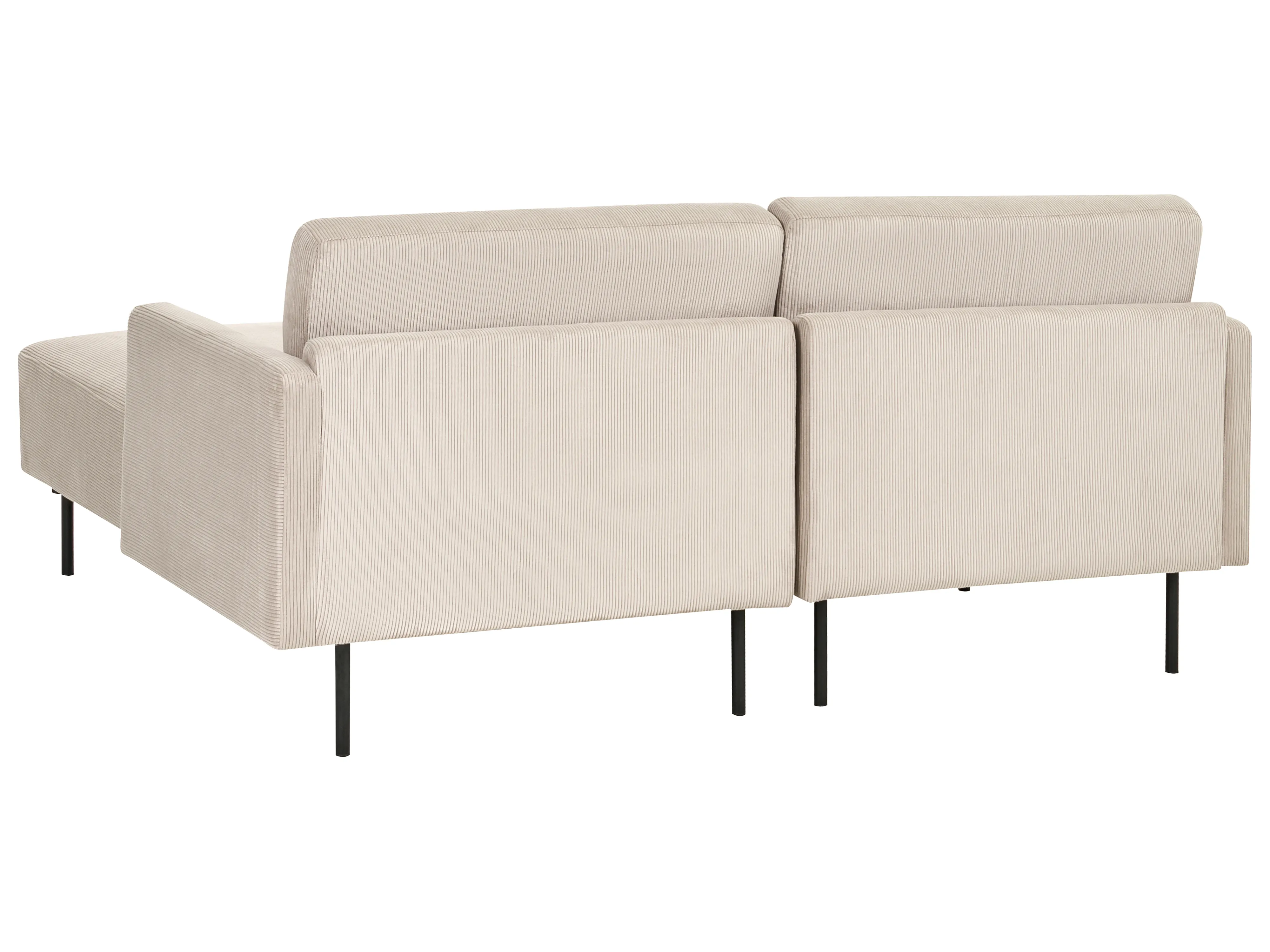 Hoekbank 2-zits BREDA Corduroy Beige linkszijdig