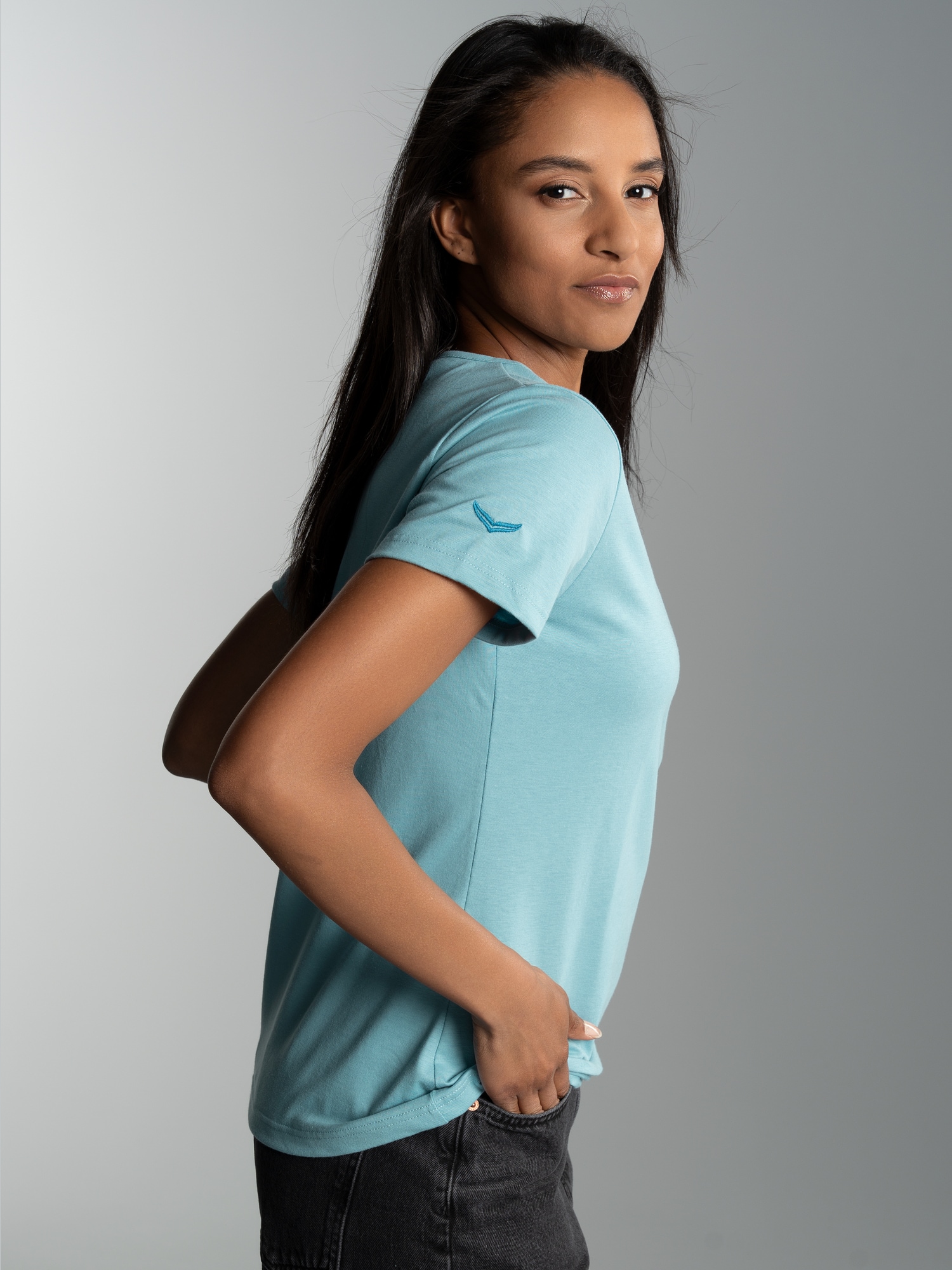T-Shirt aus Biobaumwolle Mint-C2C