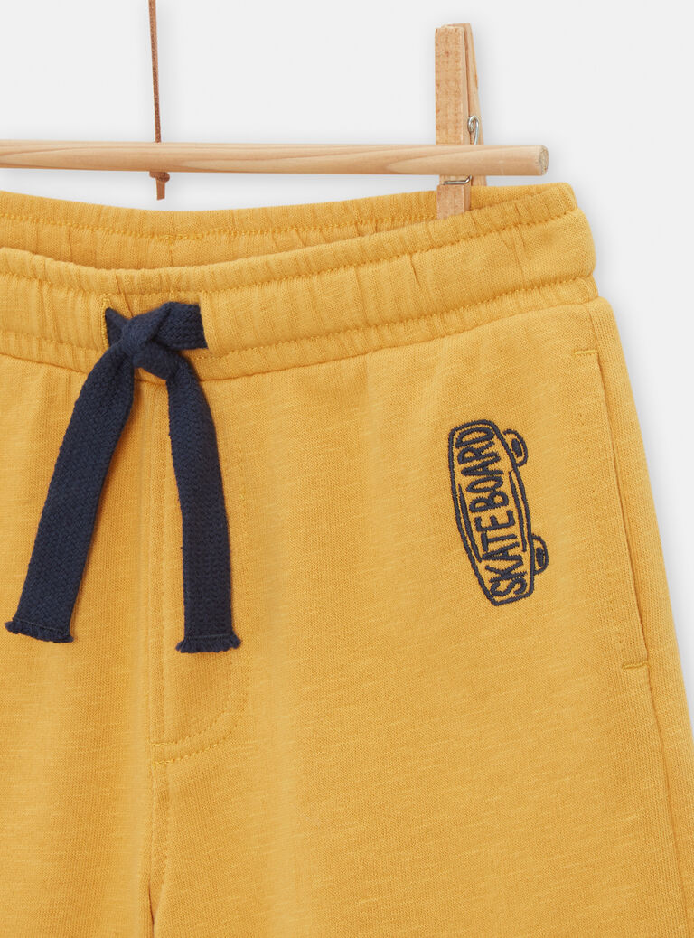 Bermuda jaune pour garçon
