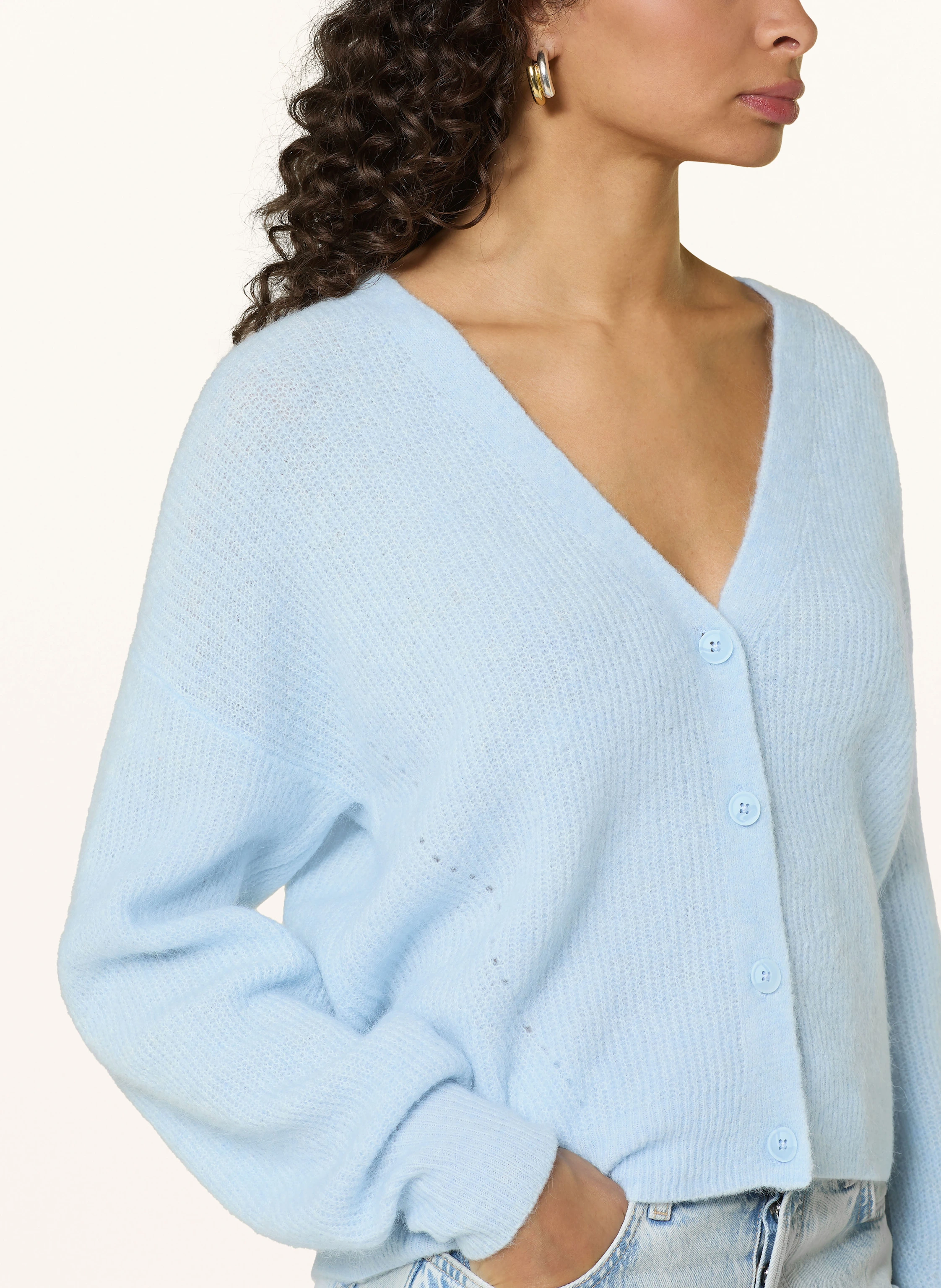 MOS MOSH Oversized-Strickjacke THORA mit Alpaka