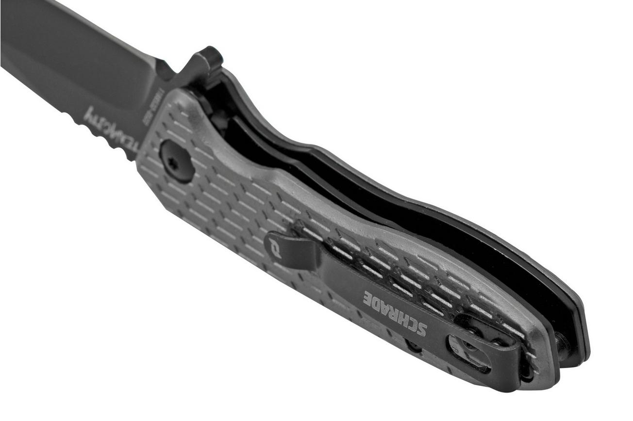 Schrade Tenacity 1159313, grijs aluminium, zakmes