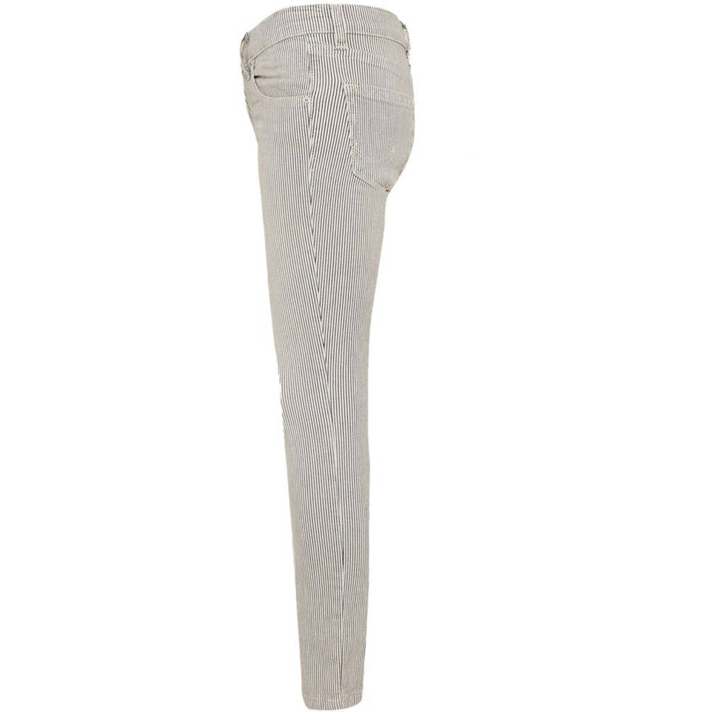 LTB gestreepte skinny jeans AMY bleach line wash