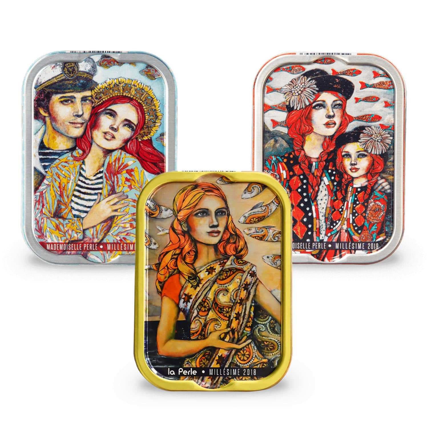 Assortiment de 3 boites de sardines millésimées