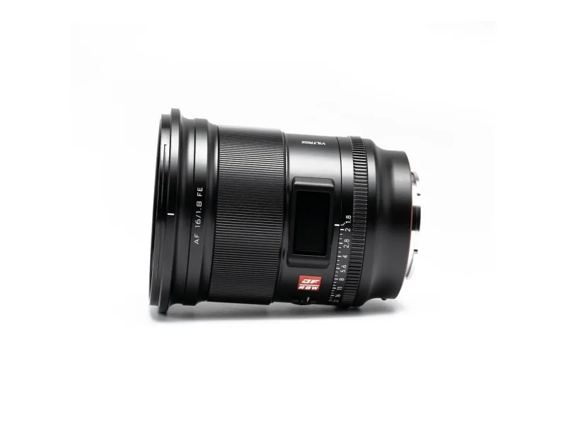 VILTROX AF 16/1.8 FE, Ultra bredlinse, 15/12, E-beslag, Autofokus