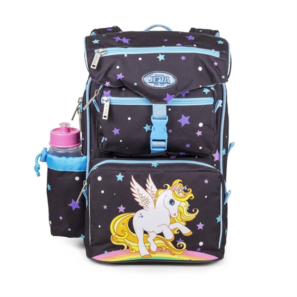 Skoletaske Golden Unicorn - JEVA → Luksusbaby.dk