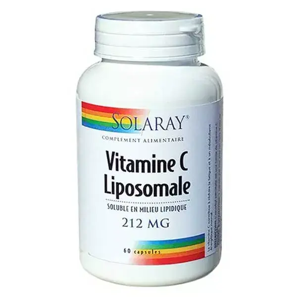 Vitamina C lipossomal Solaray 212mg 60 cápsulas