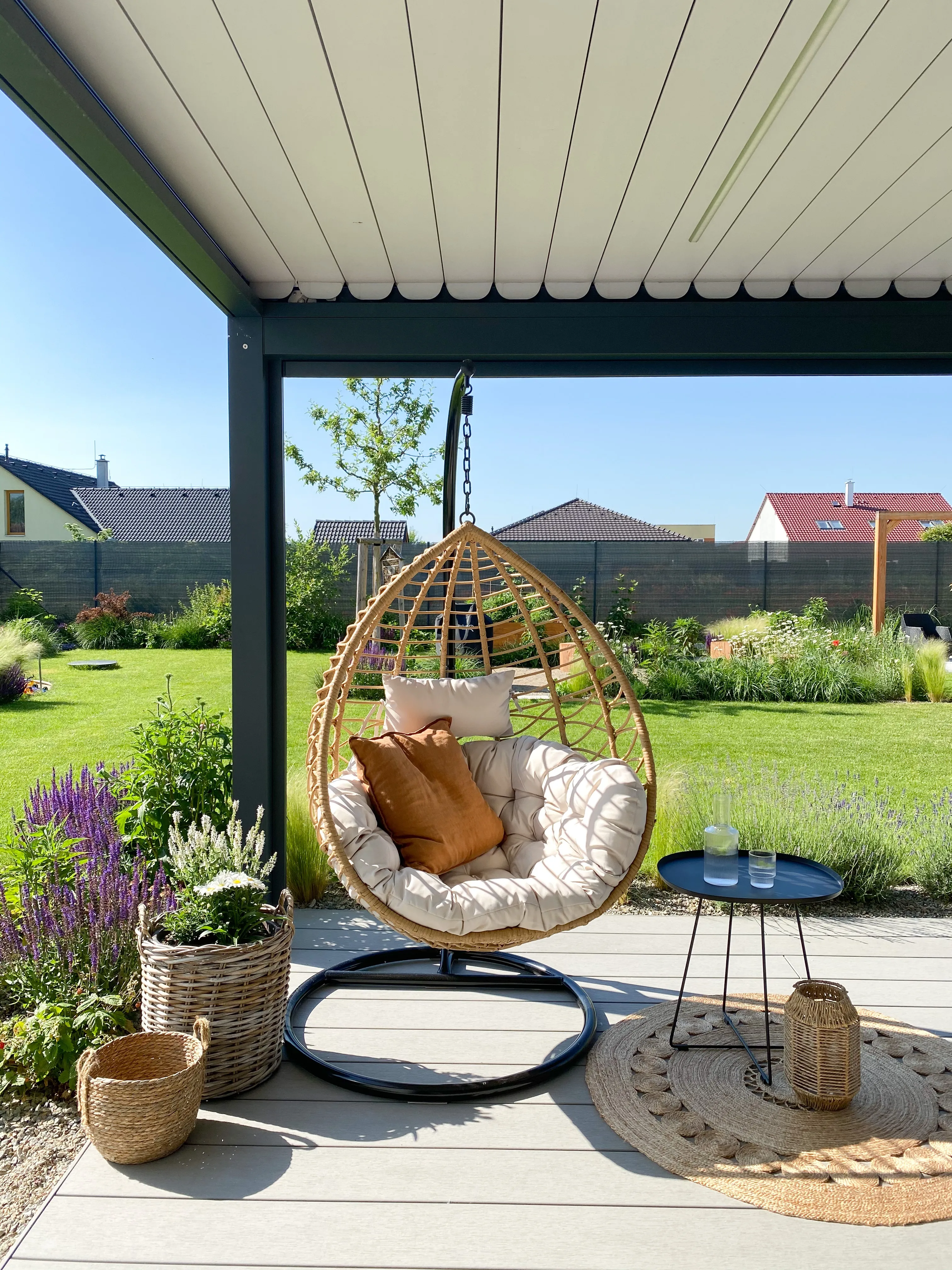 Vloerkleed AHLAT Beige ø 120 cm Jute
