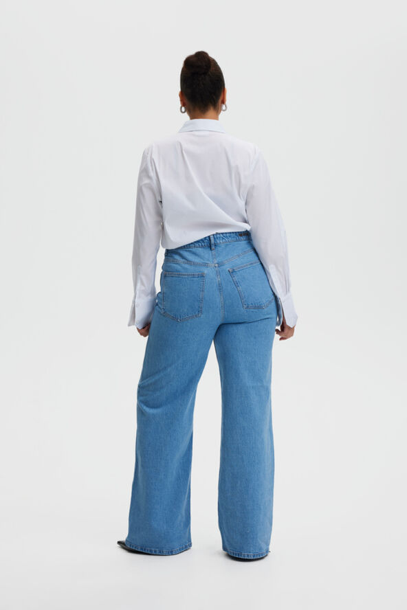 Gestuz AuraGZ HW wide jeans NOOS Mid blue washed