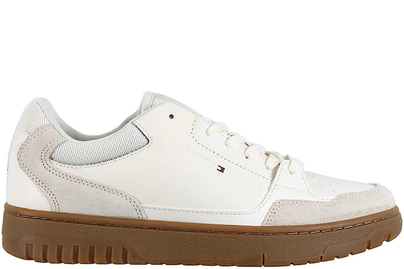 TOMMY HILFIGER - TH BASKET CORE LTH MIX ESS WHITE