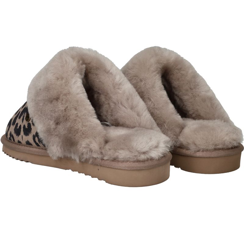 Warmbat Collie Pantoffels Taupe Dames