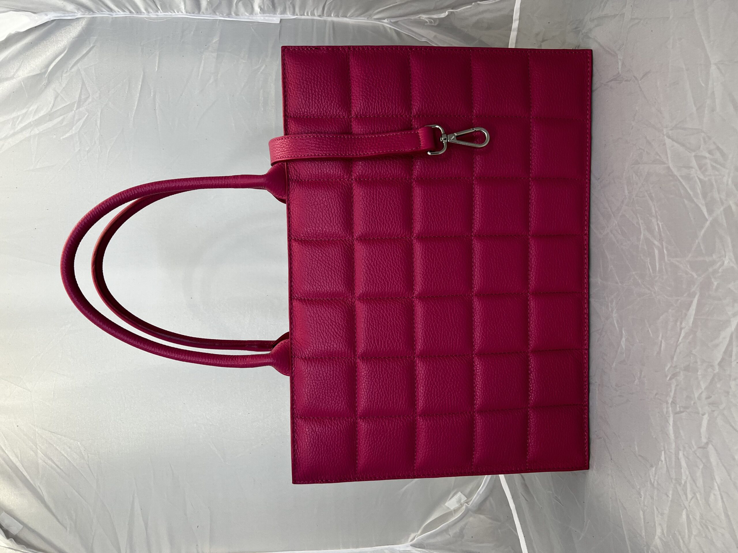 Lommers Businesstas Gestikt Fuchsia