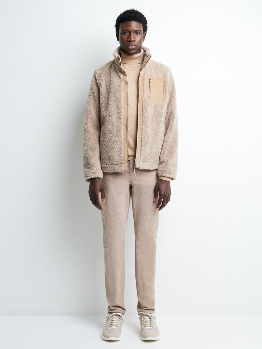 Jean couleur slim en coton élasthane uni