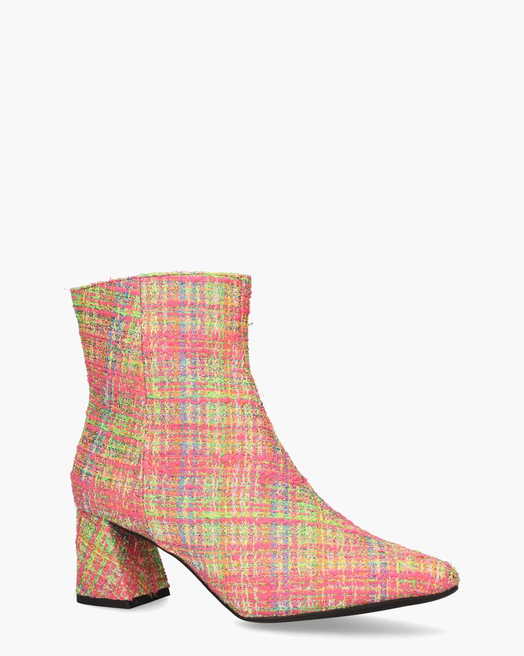DWRS Label Lugano Tweed Multicolor Dames Enkelboots