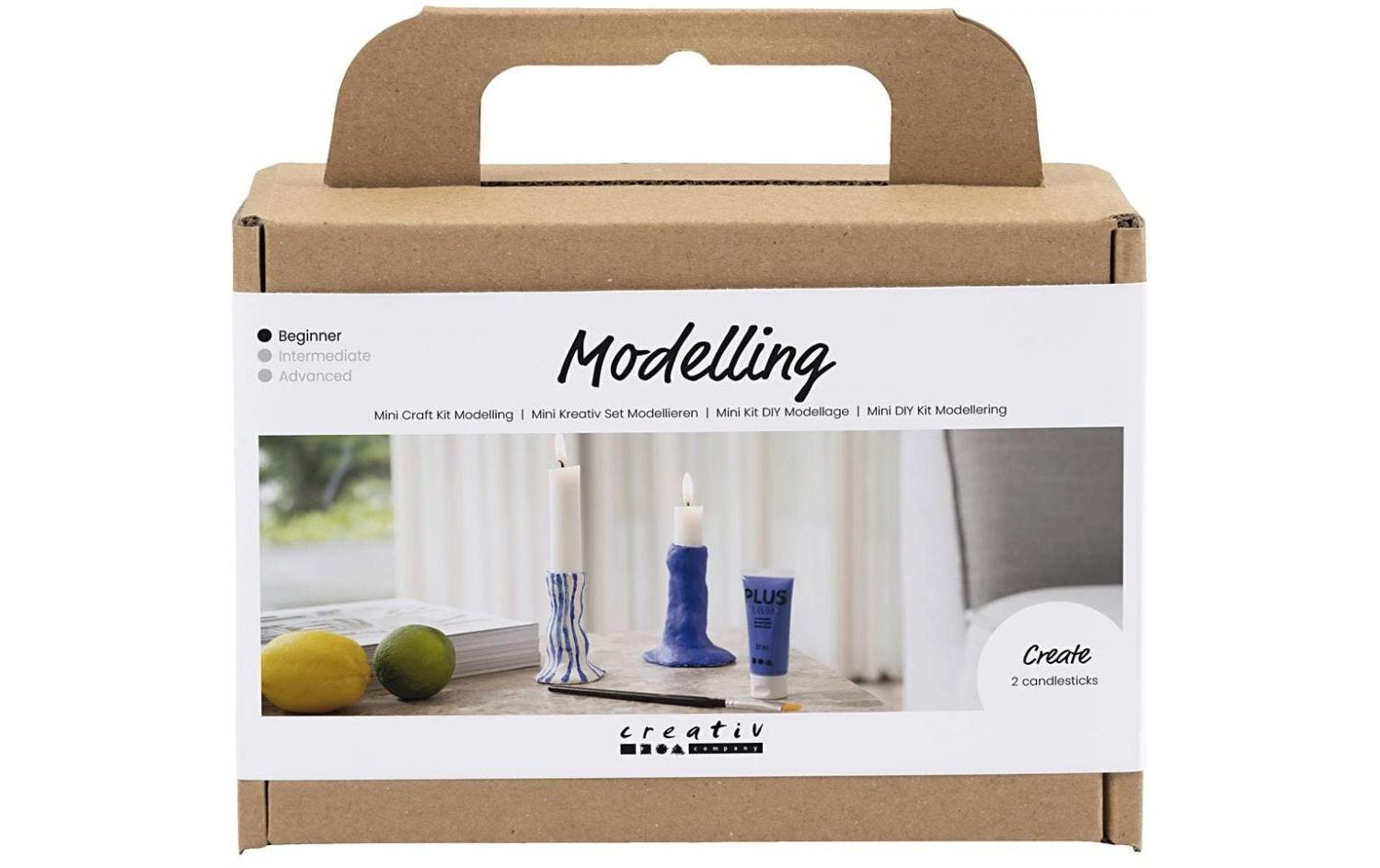Modellier-Set Kerzenhalter UltramarinblauMini Kreativ Set
