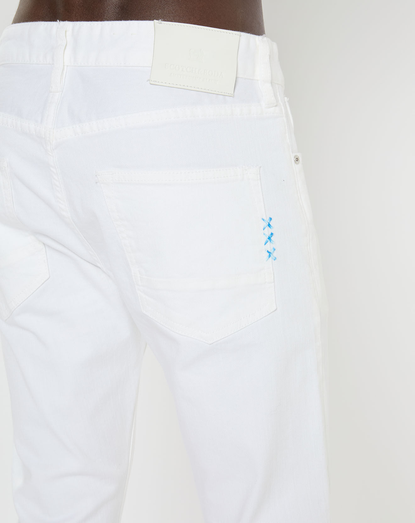Scotch & Soda Jean Slim Fit Ralton blanc