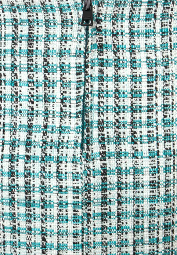 Bouclé Minirock - lagoon green