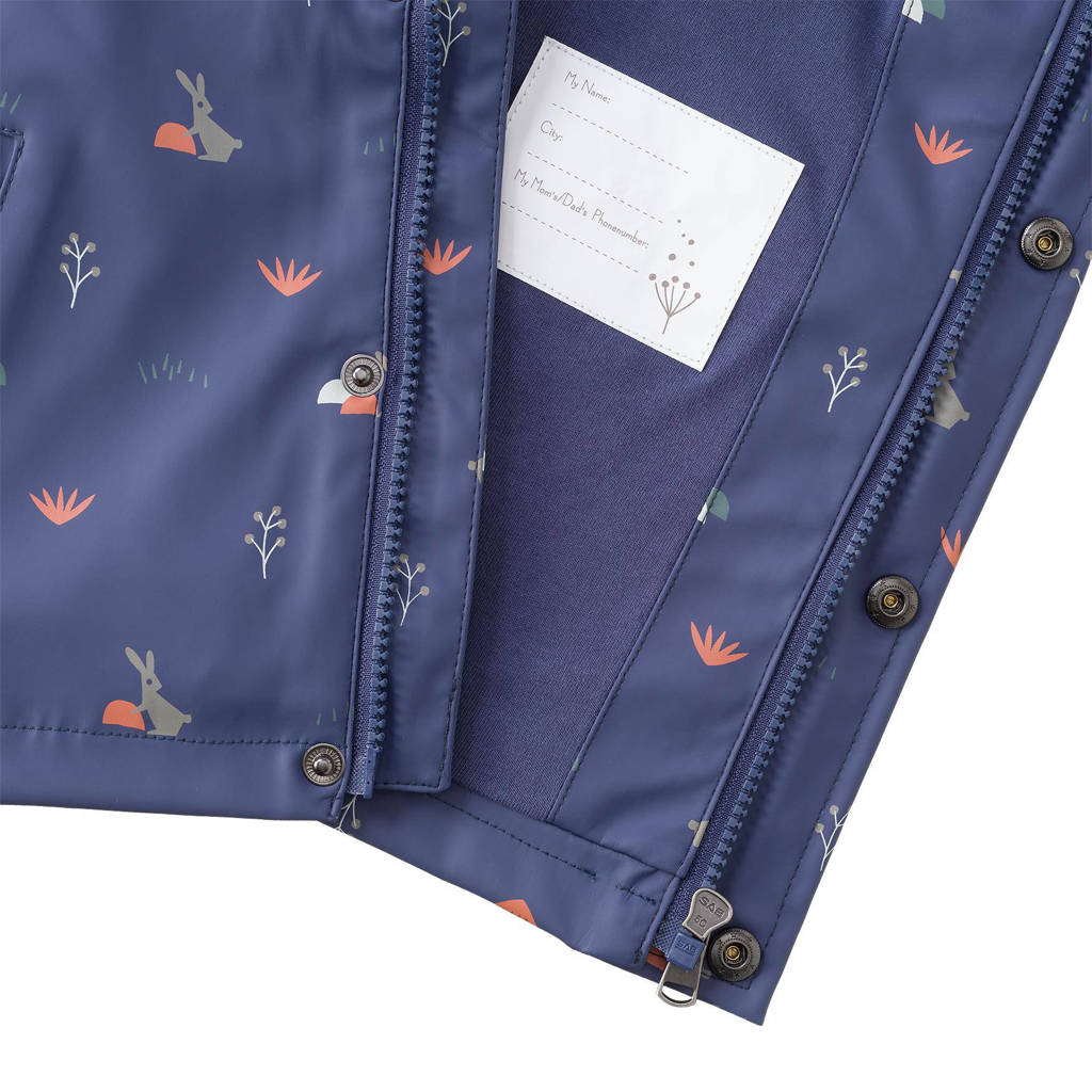 Fresk regenjas van polyester blauw