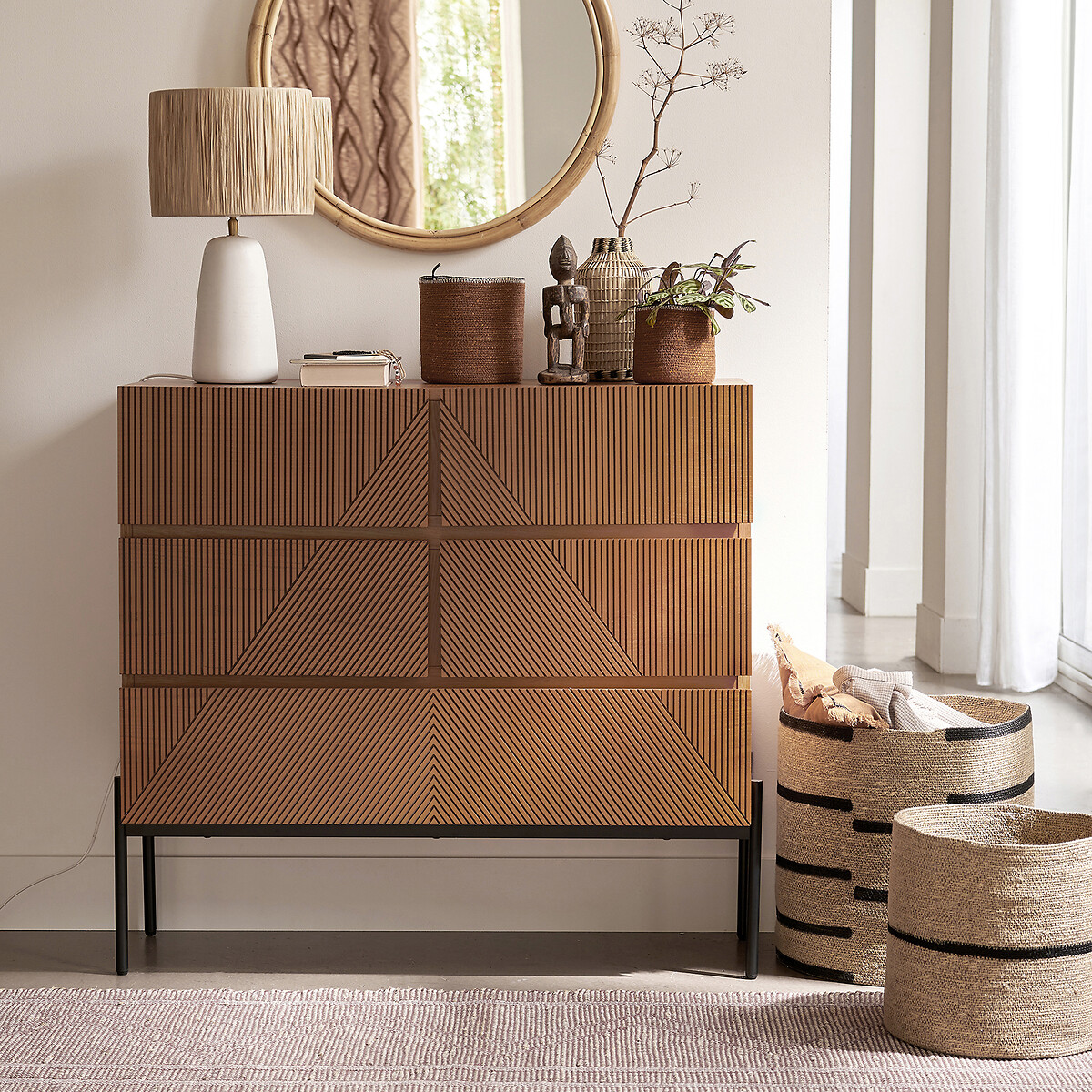 LA REDOUTE INTERIEURS<br>Cômoda Lodge com 5 gavetas