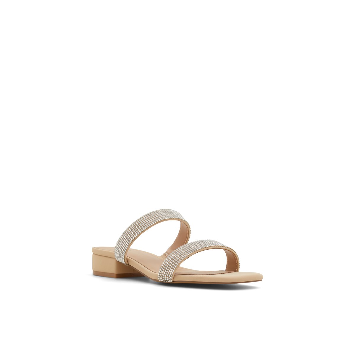 K STUDIO-Withe-Mules Sandales - Talon Bloc - Autre Beige