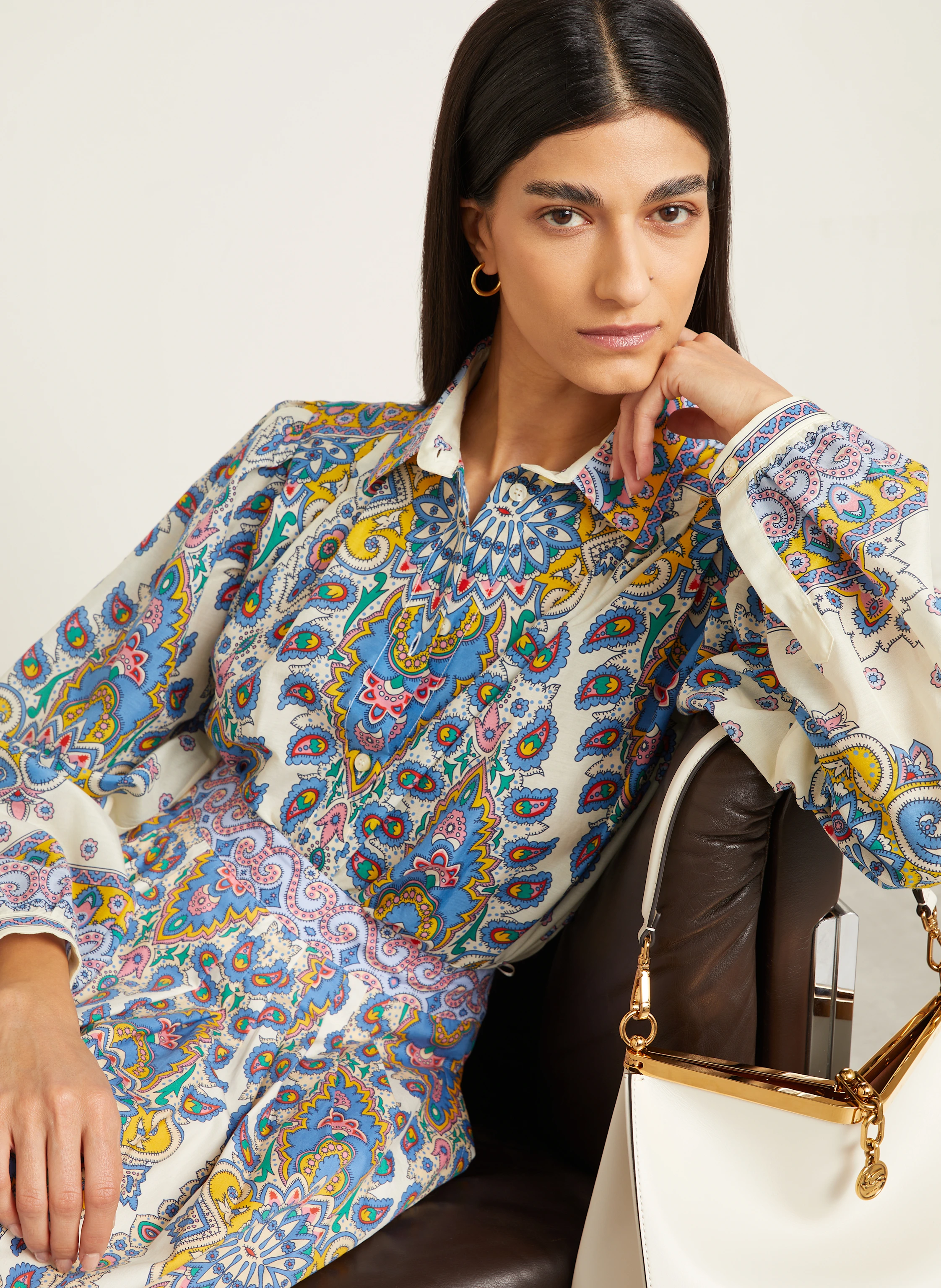 ETRO Hemdbluse mit Seide