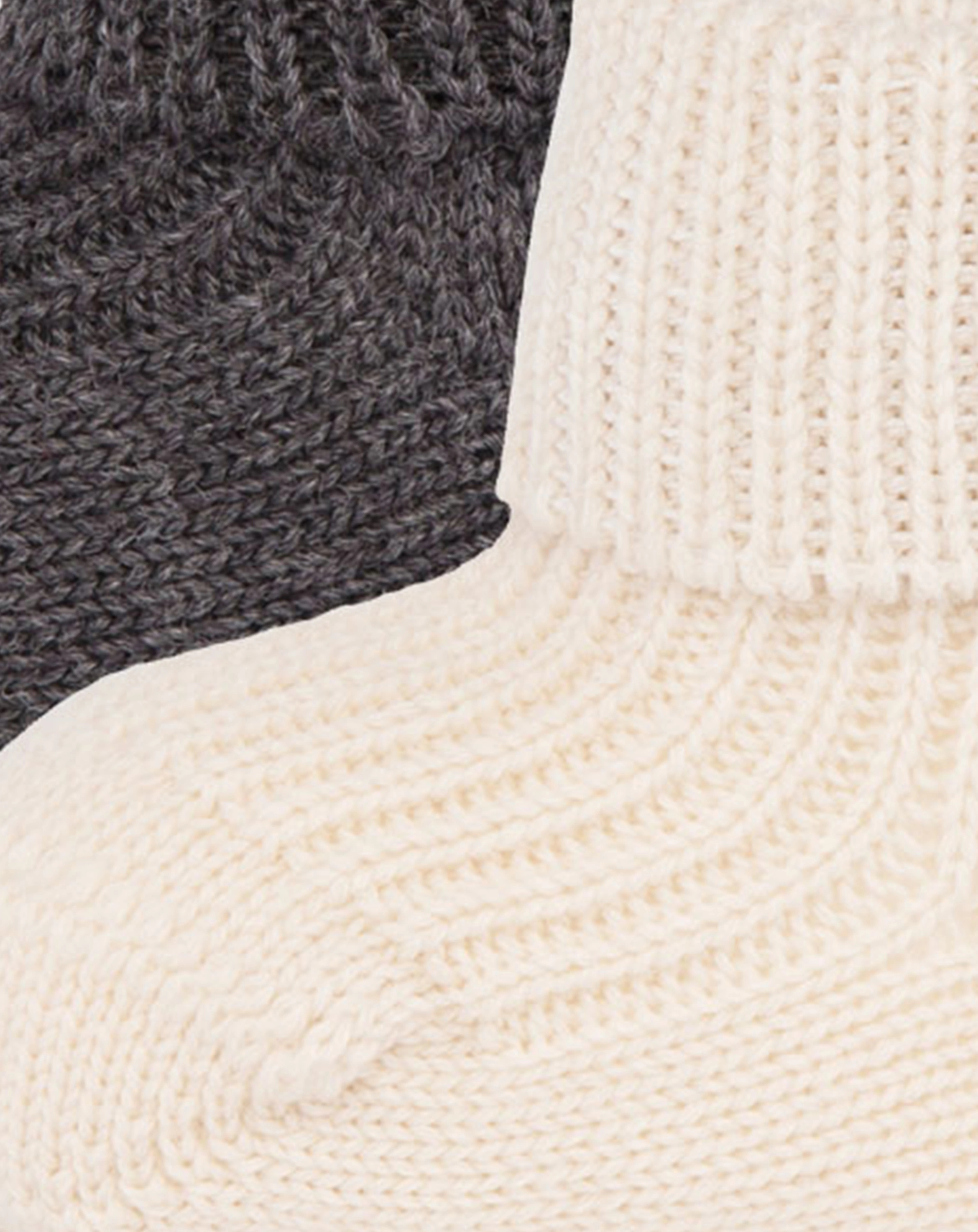 Socken EWERS NO. 25587 in anthrazit/natur