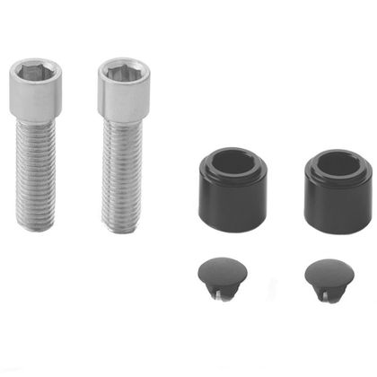 Kit de fixation Rizoma pour rétroviseur Stealth naked - Gris