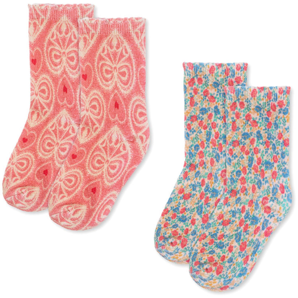 Køb Konges Sløjd Fiola/Lacy Pink 2 Pak Printed Strømper Ocs