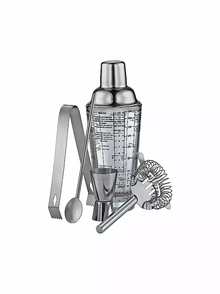 CILIO Cocktail Bar Set COSMOPOLITAN 5tlg silber