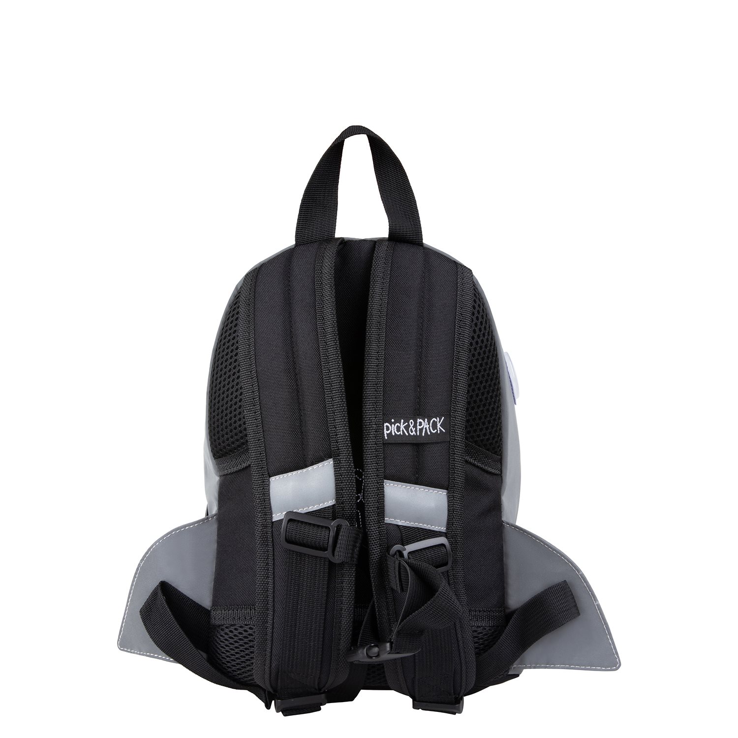 Pick & Pack Shark Shape Backpack S visible grey