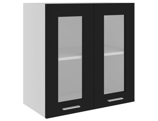 VIDAXL - Meuble haut Armoire de cuisine noir 60x31x60 cm aggloméré