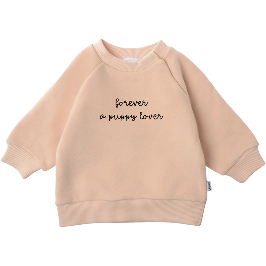 Liliput Sweatshirt Forever a puppy lover beige