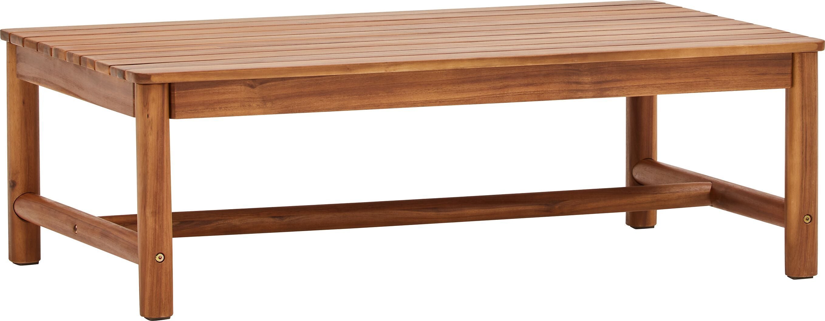 PANAREA Loungetisch - Akazie / B: 100.0 cm x T: 60.0 cm x H: 32.5 cm