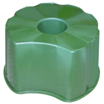 Voet regenton conisch groen 310L
