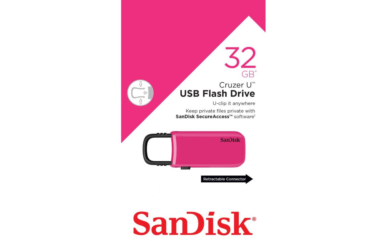 Sandisk Cruzer U 32GB Roze
