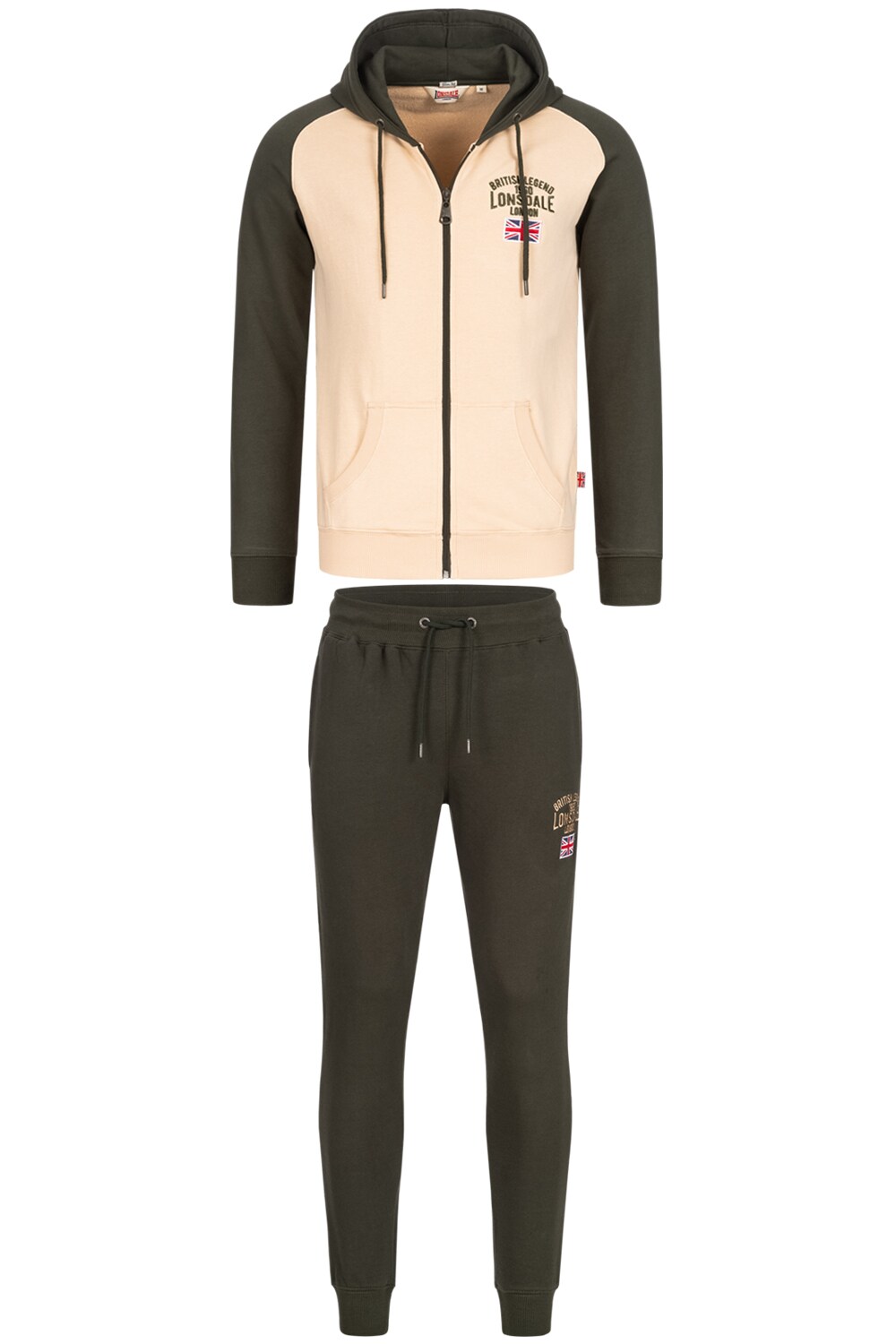 Lonsdale Herren Trainingsanzug schmale Passform STRETTON