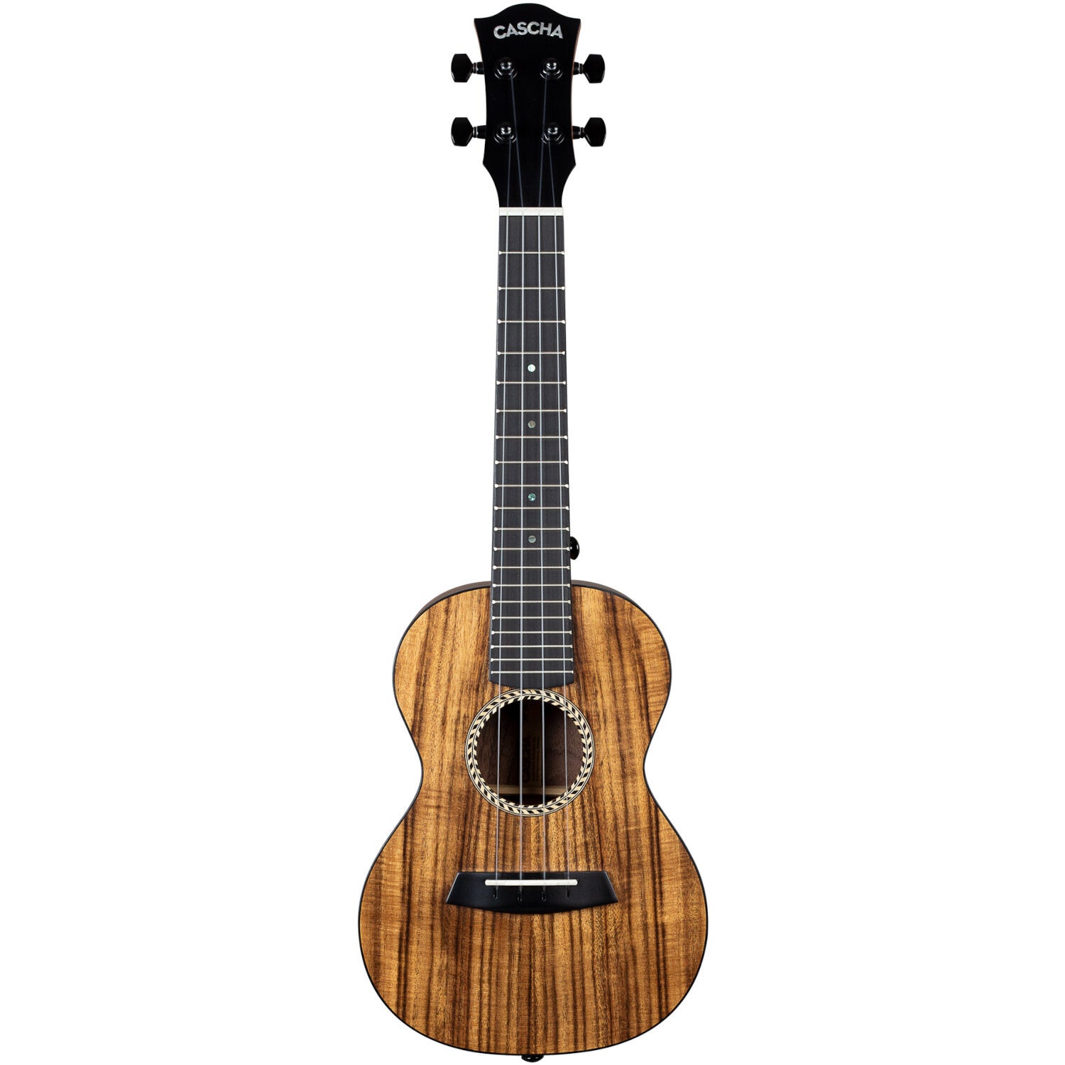 Cascha HH 2348 solid top acacia concert ukelele set