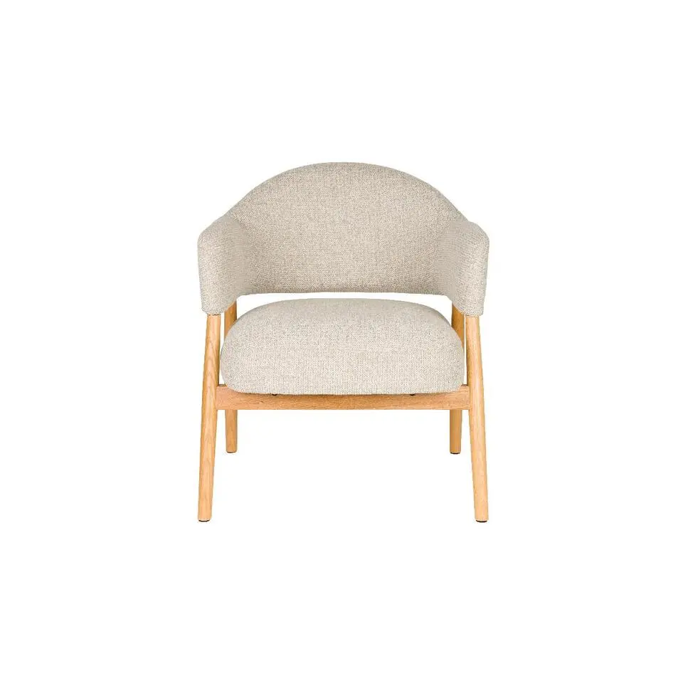 Puur - Clay fauteuil hout - lichtbruin
