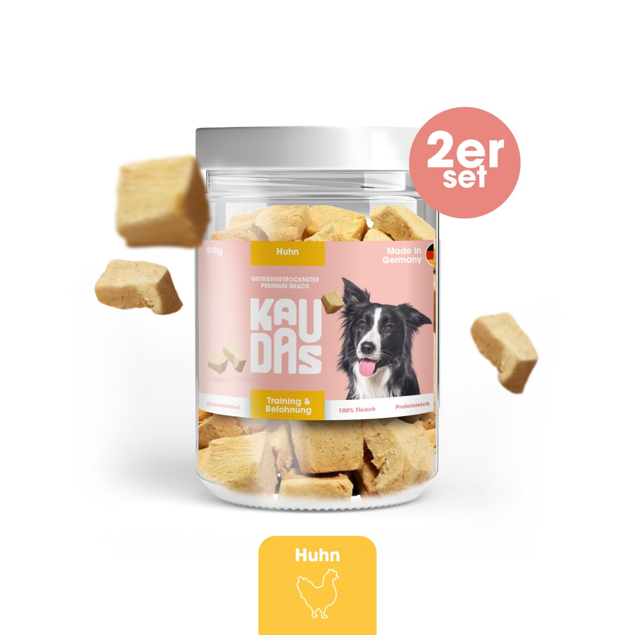 KAUDAS HuhnPur Natursnack 2x80 g